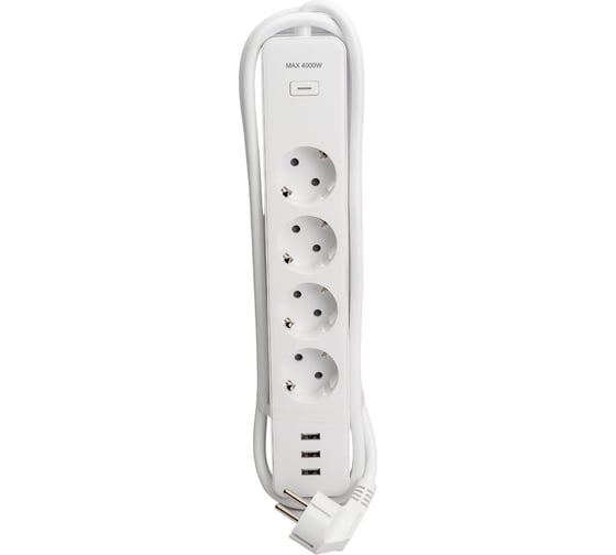 Умный удлинитель c USB EKF Wi-Fi HomeConnect RCE-1-WF