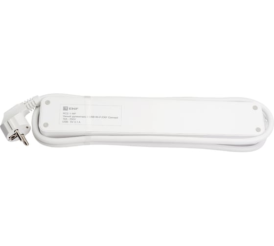 Умный удлинитель c USB EKF Wi-Fi HomeConnect RCE-1-WF