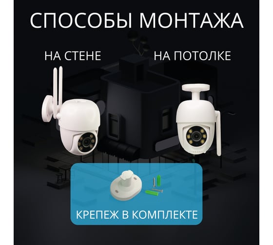 Умная камера уличная поворотная Roximo c Алисой RHC202