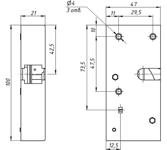 Электромеханический замок PROMIX SM326.10.2-00 белый 00-00244812