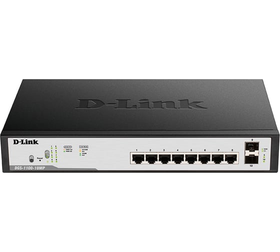 Коммутатор D-link DGS-1100-10MP 1