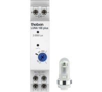 Фотореле Theben LUNA 108 plus AL, 230В, 16А, 2.6кВт, 2-2000люкс, IP20, датчик накладного монтажа IP55 1080910