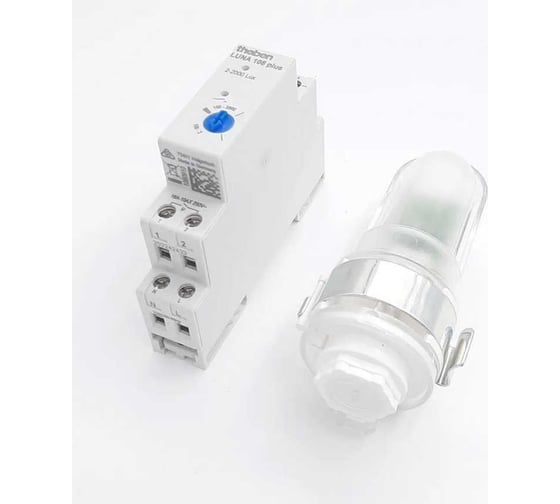 Фотореле Theben LUNA 108 plus AL, 230В, 16А, 2.6кВт, 2-2000люкс, IP20, датчик накладного монтажа IP55 1080910
