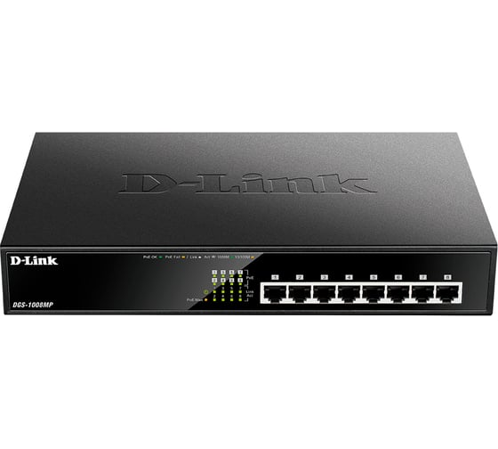Коммутатор D-link DGS-1008MP 1