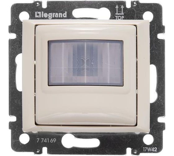 Датчик движения Legrand трехпроводной Valena 1000Вт пассивный инфракрасный с нейтралью слоновая кость 774169 1