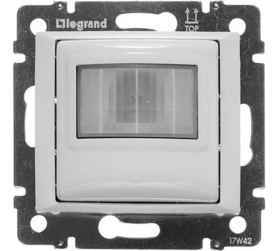 Датчик движения Legrand GaleaLife ИК трехпроводный с N, 1000Вт Белый 775673