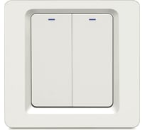 Умный встраиваемый Wi-Fi выключатель Hiper IoT Switch B02, 2 линии, белый 524517