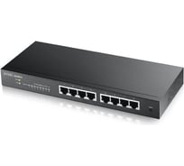 Коммутатор ZYXEL Smart L2 GS1900-8, 8xGE, настольный, бесшумный GS1900-8-EU0101F