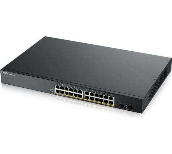 Коммутатор ZYXEL Smart L2 PoE+ GS1900-24HPv2, 24xGE PoE+, 2xSFP GS190024HPV2-EU0101F