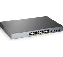 Гибридный коммутатор ZYXEL Smart L2 PoE+ для IP-видеокамер NebulaFlex GS1350-26HP-EU0101F