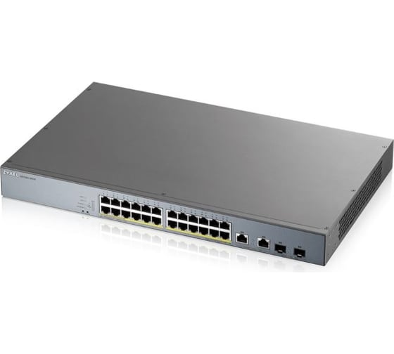 Гибридный коммутатор ZYXEL Smart L2 PoE+ для IP-видеокамер NebulaFlex GS1350-26HP-EU0101F