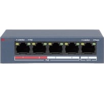 PoE-коммутатор HiWatch, Ethernet, DS-S504P B УТ-00024174