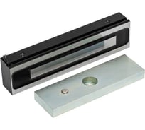 Электромагнитный замок ACCORDTEC ML-200K-3 Premium Black с уголком усилие удержания 200 кг, цвет черный RAL 9005, комплектация: с уголком 00-00015261