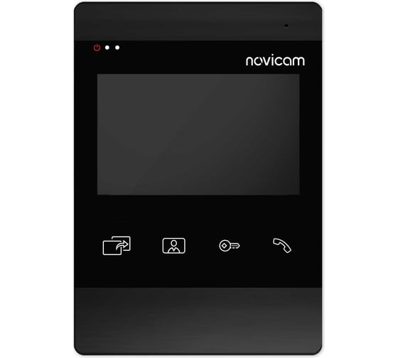 Видеодомофон для дома, офиса, квартиры Novicam DARK MAGIC 4 HD. Дисплей 4.3. Функция Не беспокоить.Запись фото/видео.Совместим с подъездным домофоном через модуль сопряжения с поддержкой HOOK 4852