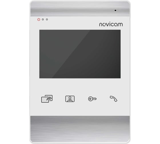 Видеодомофон для дома, офиса, квартиры Novicam WHITE MAGIC 4 HD. Дисплей 4.3.Функция Не беспокоить.Запись фото/видео.Совместим с подъездным домофоном через модуль сопряжения с поддержкой HOOK 4851