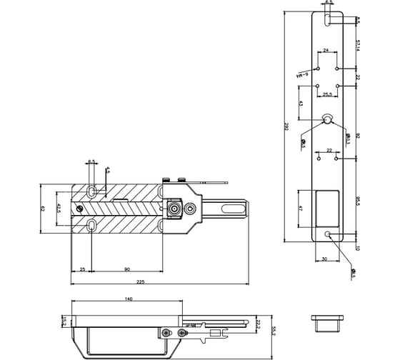 Предохранительная защелка ESPE для замков серии SLM 11 EMB-M02 08-00024148