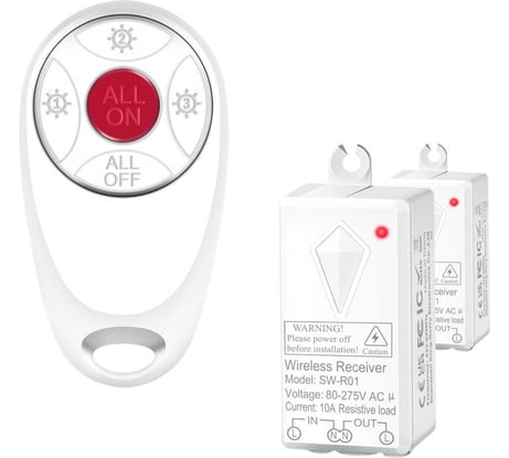 Пульт GRITT Practic SX 3кл. комплект: 1 пульт, 2 радиореле 1000Вт 21116