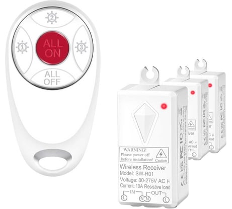 Пульт GRITT Practic SX 3кл. комплект: 1 пульт, 3 радиореле 1000Вт 21117