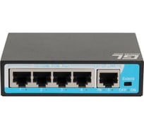 Коммутатор GIGALINK неуправляемый, 4 PoE 802.3af порта, 10/100Мбит/с GL-SW-F005-04P