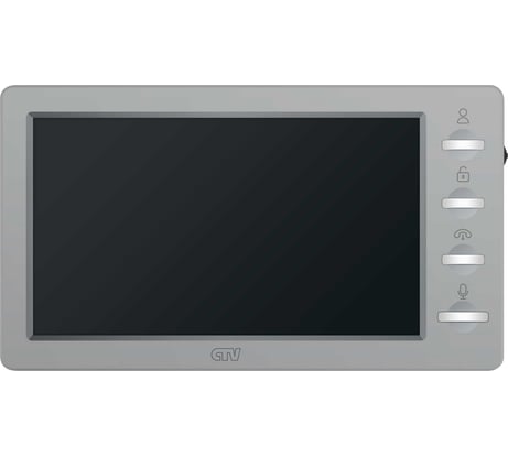 Монитор видеодомофона CTV M3702 Gamma PI, формата AHD с IPS экраном 7, со встроенным источником питания, платиновый 10-0001036
