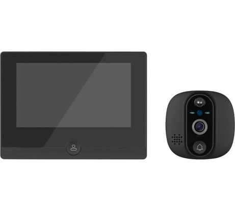 Видеоглазок Novihome FOCUS 4 WIFI KIT LITE v. - Full HD c переадресацией вызова на смартфон и PIR датчиком движения; Слот microSD до 128 Гб; microUSB Type C; АКБ 5000 мАч 4374