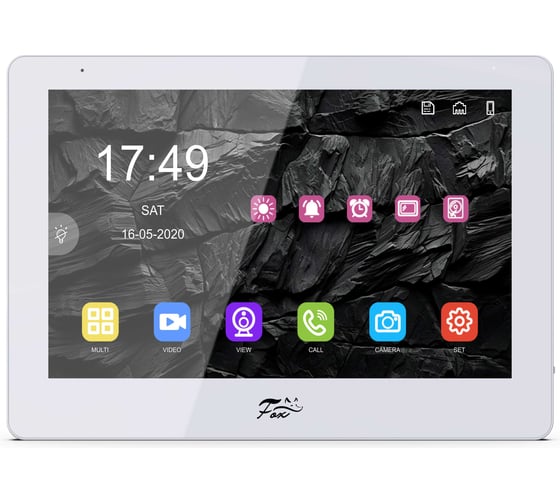Гибридный MHD/IP-домофон FOX FX-IVD800HBW (КАССИОПЕЯ 8W) 8” IPS LCD (1280x800), WIFI, LAN, POE, белый FX-IVD800HBW (БЕЛЫЙ)