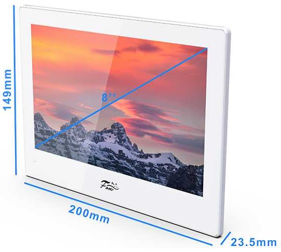 Гибридный MHD/IP-домофон FOX 00HBW (ТАУ КИТА 10W) 10” IPS LCD (1280x800), WIFI, LAN, POE, белый FX-IVD100HBW (БЕЛЫЙ)