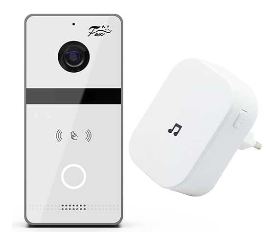 IP видео панель FOX FX-ICP334RBW 2.0MP CMOS HD IP со считывателем Mifare карт,POE и WIFI (белая) +звонок FX-ICP334RBW (БЕЛАЯ)