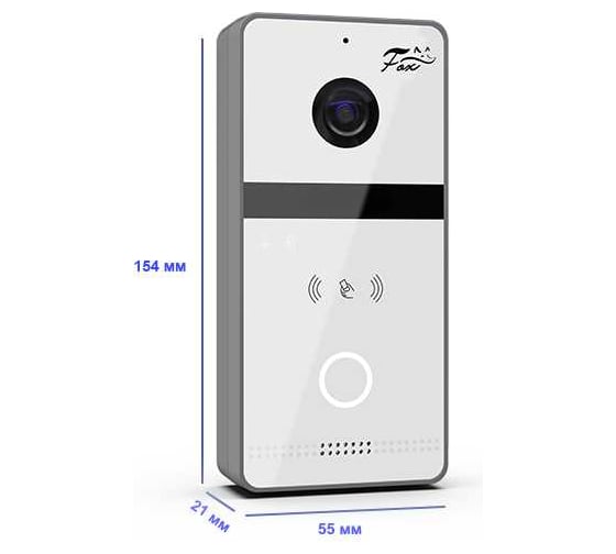 IP видео панель FOX FX-ICP334RBW 2.0MP CMOS HD IP со считывателем Mifare карт,POE и WIFI (белая) +звонок FX-ICP334RBW (БЕЛАЯ)