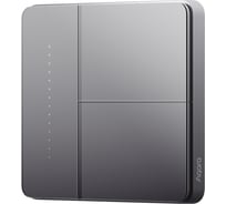 Умный настенный выключатель AQARA Z1 Pro (2 клавиши), цвет: серый, модель ZNQBKG43LM_gr