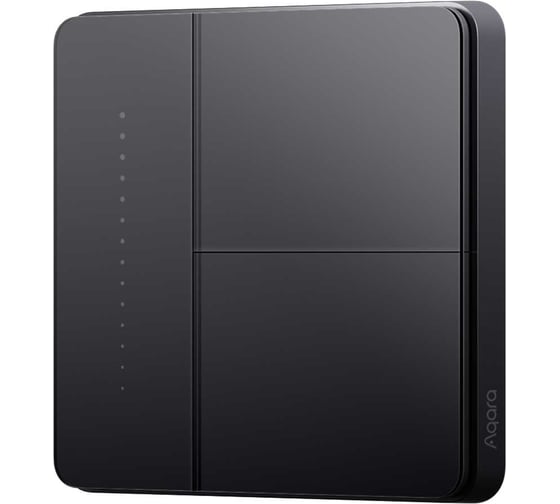Умный настенный выключатель AQARA Z1 Pro (2 клавиши), цвет: серый, модель ZNQBKG43LM_gr
