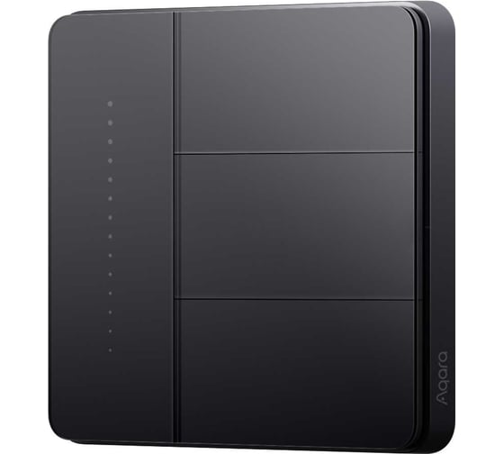 Умный настенный выключатель AQARA Z1 Pro (3 клавиши), цвет: серый, модель ZNQBKG44LM_gr