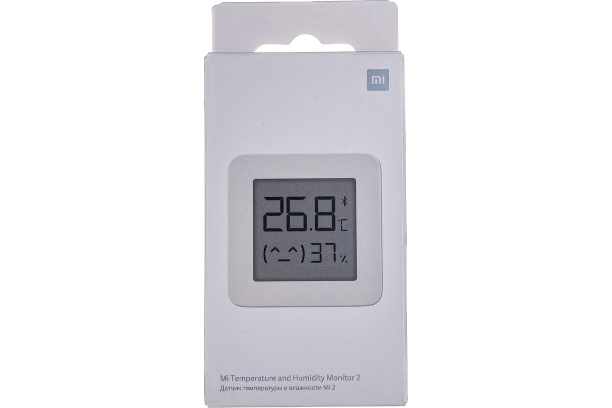 Датчик температуры и влажности XIAOMI Mi Temperature and Humidity Monitor 2  NUN4126GL - выгодная цена, отзывы, характеристики, фото - купить в Москве и  РФ