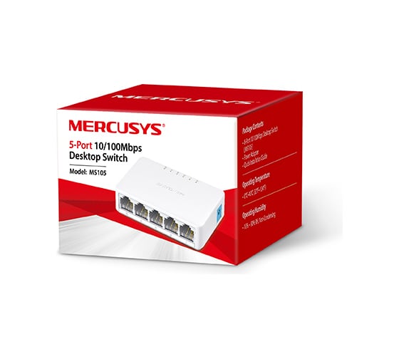 Коммутатор MERCUSYS 5x100Mb неуправляемый MS105