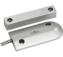 Магнитоконтактный датчик Smartec ST-DM146NC-SLНЗ/НР, накладной для металлических дверей, металлорукав smkd0404