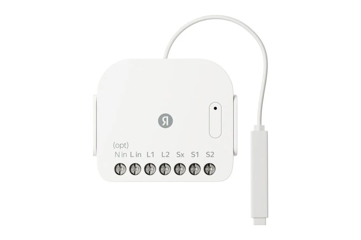 Умное реле Yandex Яндекс, двухканальное, Zigbee YNDX-00538 - выгодная ...