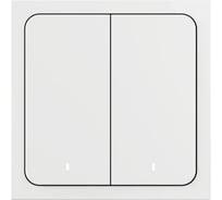 Беспроводной умный выключатель Yandex, Яндекс, 2 клавиши, Zigbee YNDX-00535