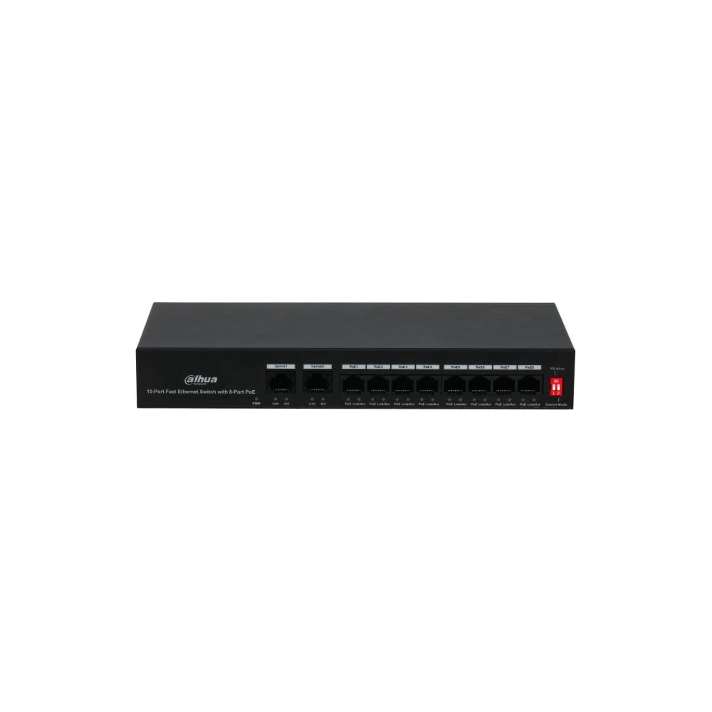 Ethernet PoE Коммутатор Dahua DH-PFS3010-8ET-65 - выгодная цена, отзывы ...