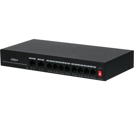 Ethernet PoE Коммутатор Dahua DH-PFS3010-8ET-65