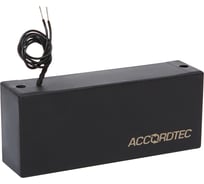 Электромагнитный замок ACCORDTEC ML-300П с уголком, цвет черный, усилие удержания 300 кг AT-16091