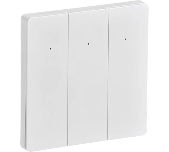 SMART-выключатель 3-клавишный ONI ITEQ 16А, с нейтралью, WIFI+BLE, белый IT-SM3NWBI-K01