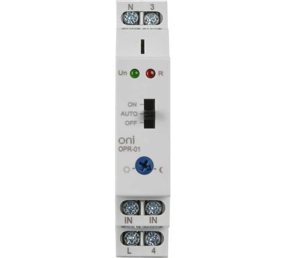 Фотореле ONI OPR-01 1 контакт 230В АС с выносным датчиком OPR-01-AC230