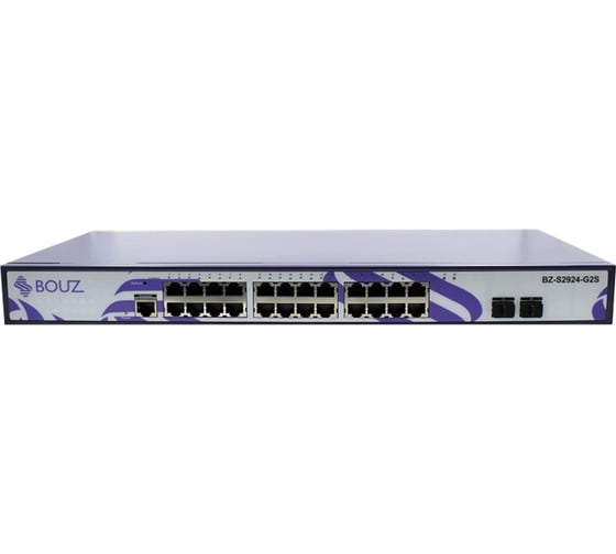 Управляемый коммутатор BOUZ, L2 24 порта 10/100/1000Base-T 2 порта 100/1000Base-X SFP BZ-S2924-G2S 1