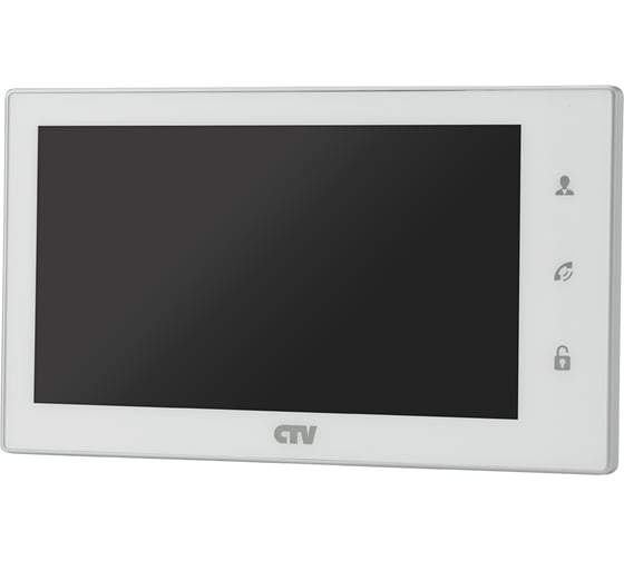 Монитор видеодомофона CTV -M4706AHD W с технологией Touch Screen, сенсорная панель управления Easy Buttons, белый 10-0000346