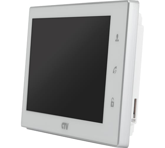 Монитор видеодомофона CTV -M4706AHD W с технологией Touch Screen, сенсорная панель управления Easy Buttons, белый 10-0000346