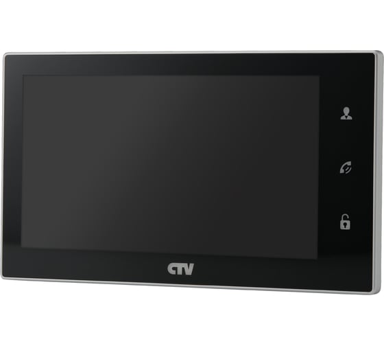 Монитор видеодомофона CTV -M4706AHD B с технологией Touch Screen, сенсорная панель управления Easy Buttons, черный 10-0000345