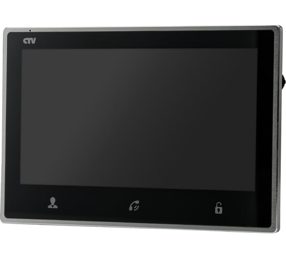 Монитор видеодомофона CTV -M4703AHD B формата AHD с IPS экраном 7, Hands free, встроенный детектор движения на 4 канала, черный 10-0000245