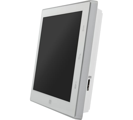 Монитор видеодомофона CTV -M4106AHD W стеклянная сенсорная панель управления Easy Buttons с технологией Touch Screen, автоответчик, белый 10-0000342