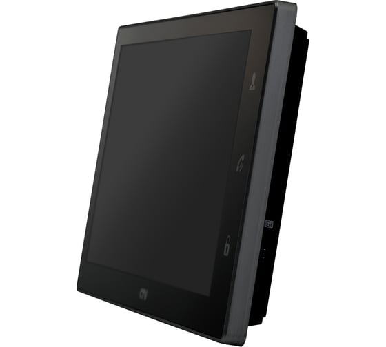 Монитор видеодомофона CTV -M4106AHD B стеклянная сенсорная панель управления Easy Buttons с технологией Touch Screen, автоответчик, черный 10-0000341