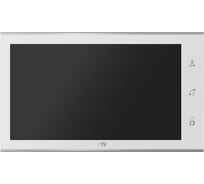 Монитор видеодомофона CTV -M4105AHD W стеклянная сенсорная панель управления Easy Buttons, мультиформатный, автоответчик, белый 10-0000333